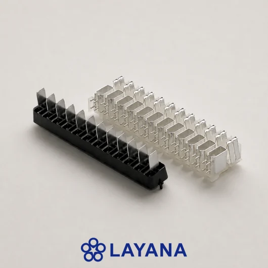 High-density metal and plastic contact subassembly for precision automotive and electronic applications.